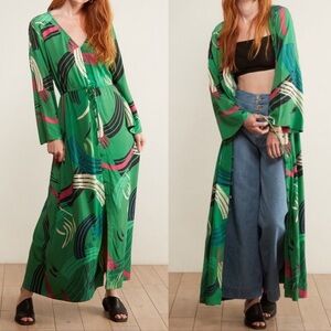 THE ODELLS - ANTHROPOLOGIE Paloma Paint-Swiped Maxi Dress XS - 3 ways